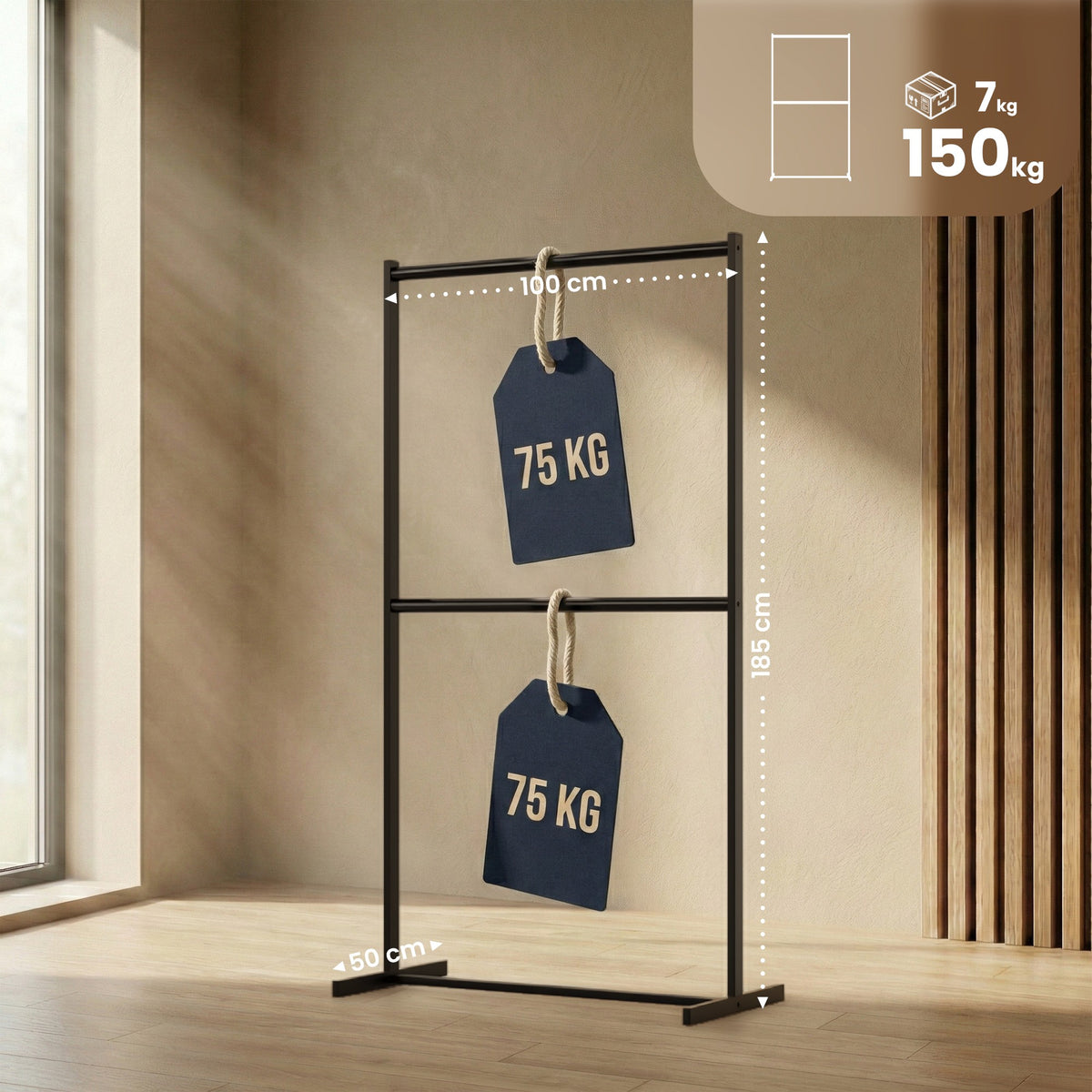 Kledingrek Helga 100x185 cm (2)