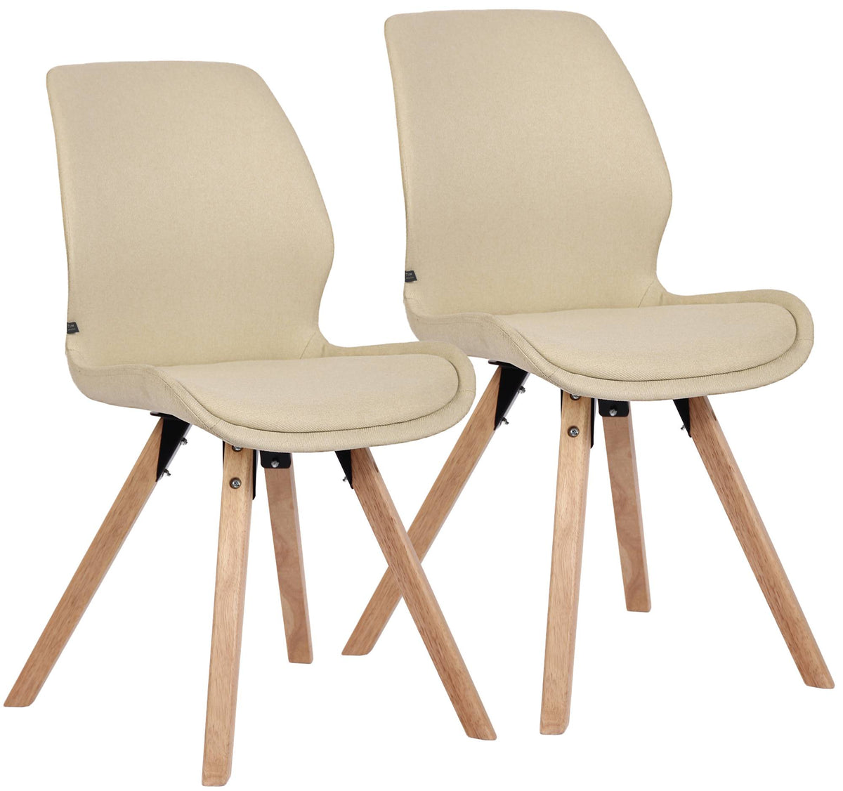 2-delige set stoelen Luna stof