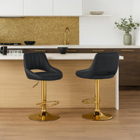 Barkruk Milet kunstleer goud (3)