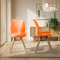 4-delige set stoelen Luna kunststof (2)
