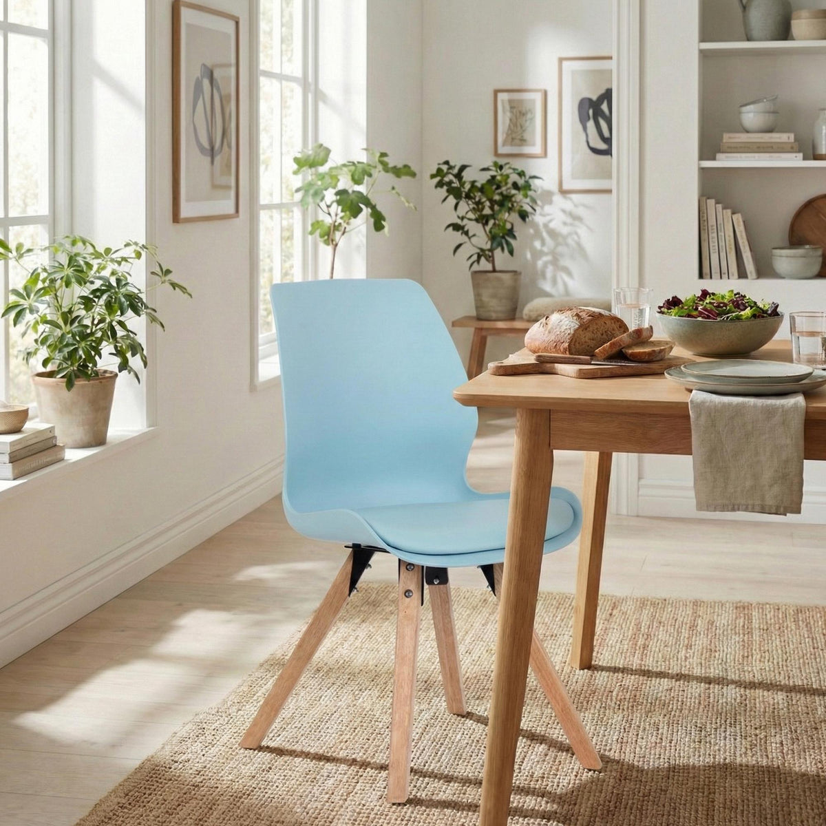 4-delige set stoelen Luna kunststof (10)