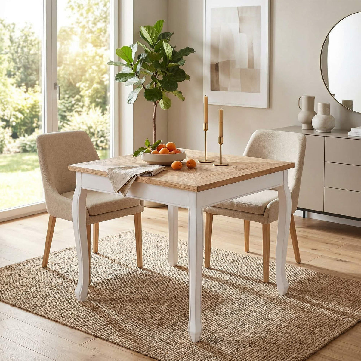 Eettafel Lindon 80x80 cm vierkant (3)