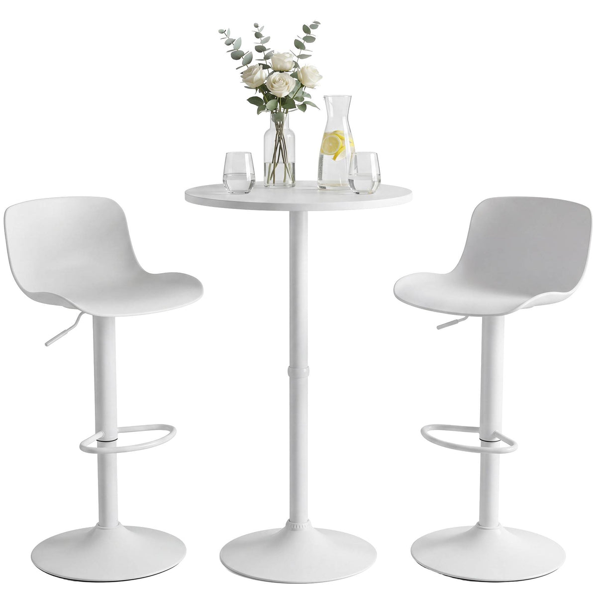 2-delige bartafelset velours kunststof