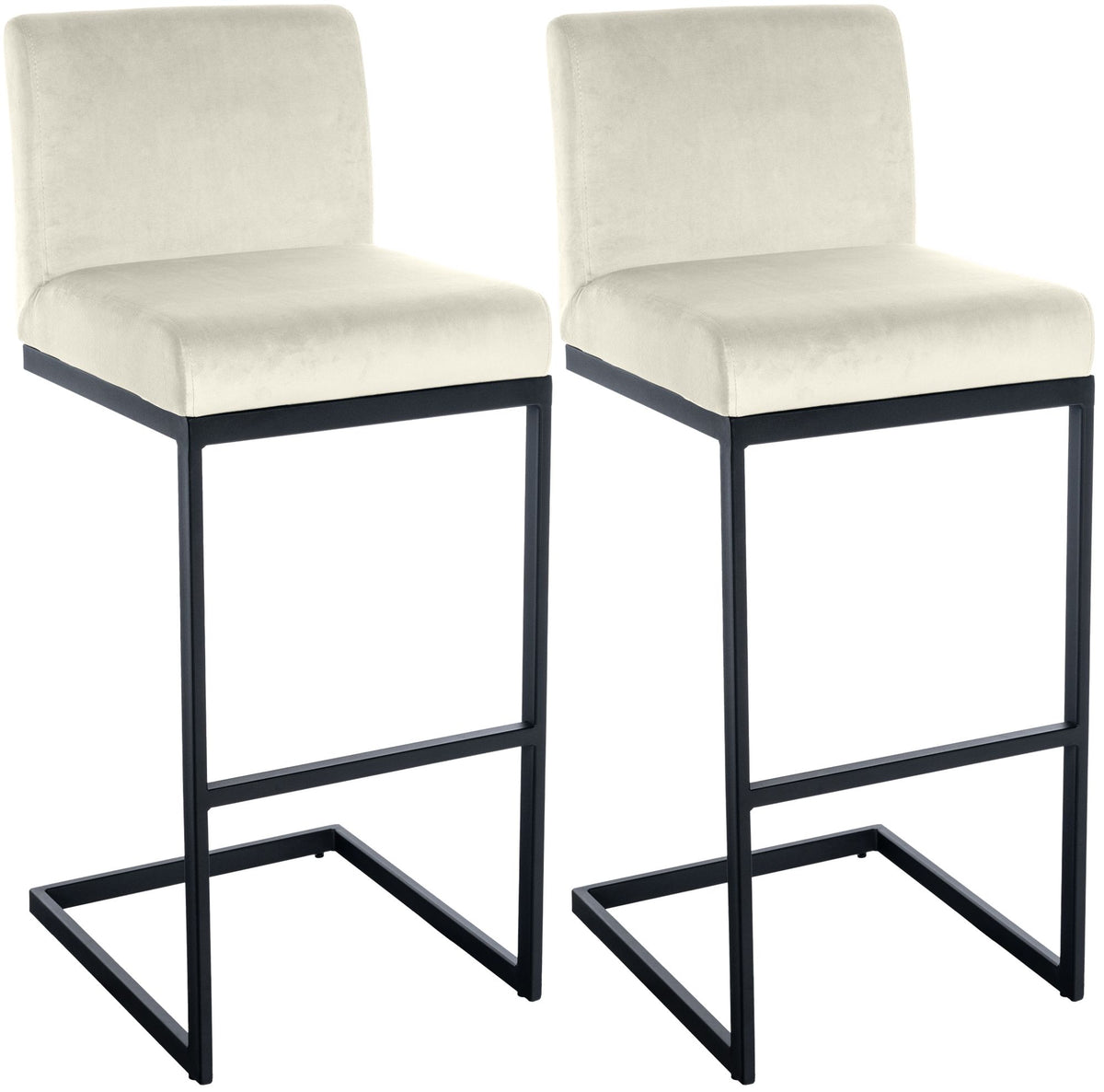 Set van 2 barstoelen Hopewell fluweel B