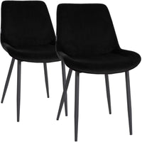 2-delige set eetkamerstoelen Victoria fluweel (8)