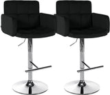 Set van 2 barkrukken Los Angeles fluweel chroom (8)