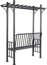 Rozenboog met tuinbank Luvio (4)