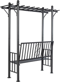 Rozenboog met tuinbank Luvio (4)