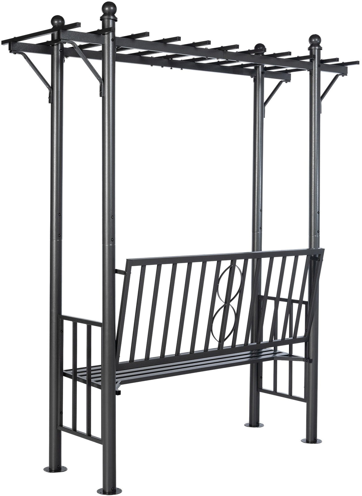 Rozenboog met tuinbank Luvio (4)