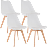 4-delige set eetkamerstoelen Linares