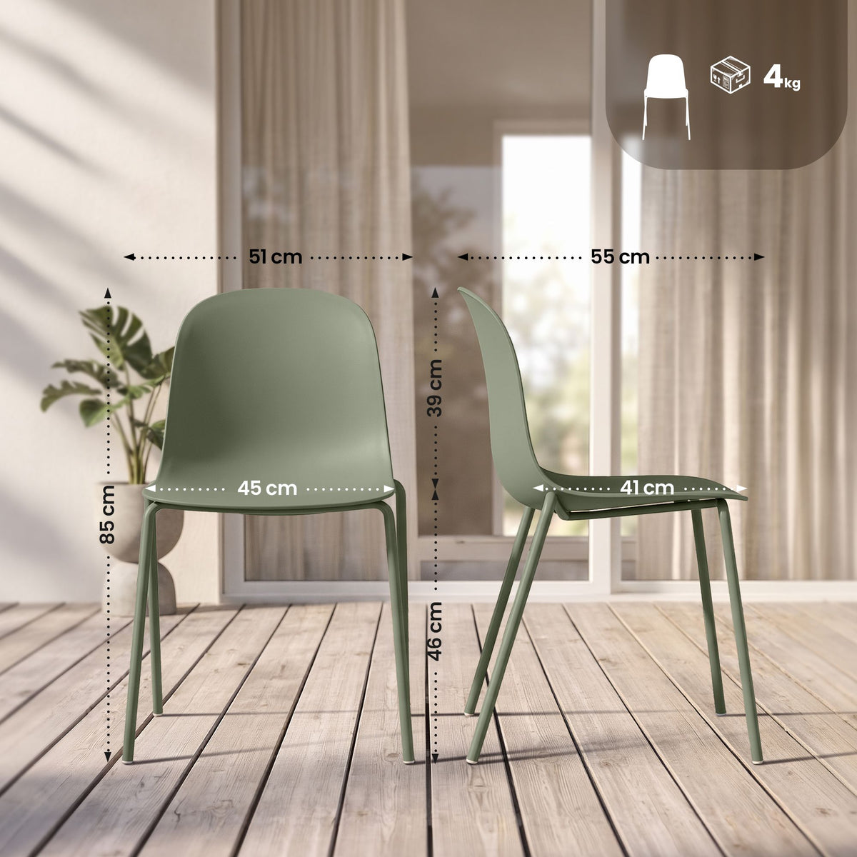 2-delige set stoelen Hardin (2)