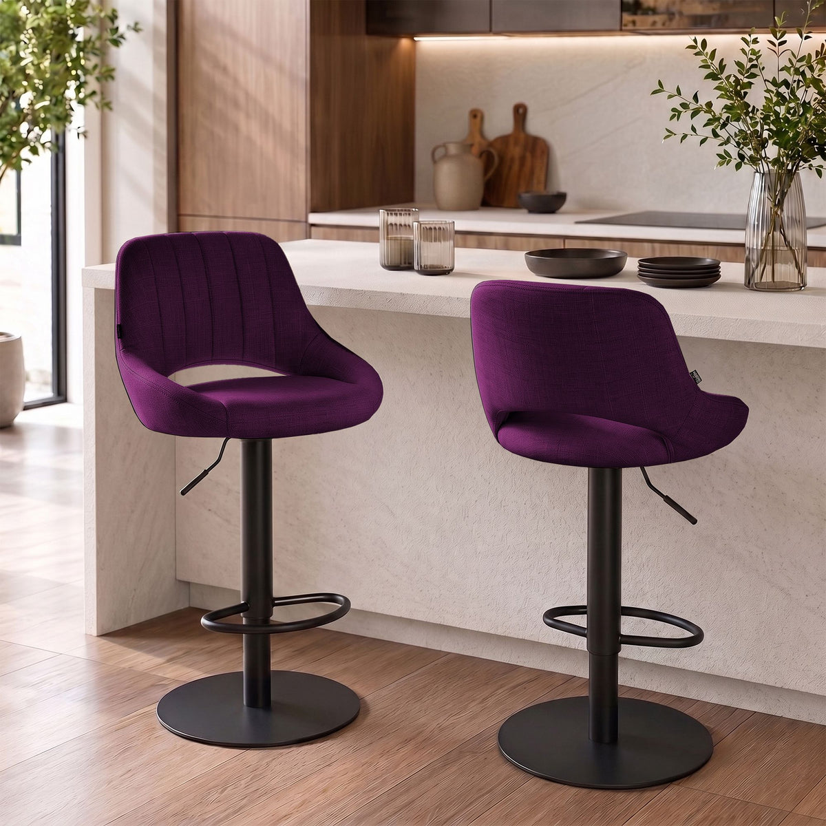 Set van 2 barkrukken HD Milet B stof (4)
