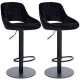 Set van 2 barkrukken HD Milet B fluweel