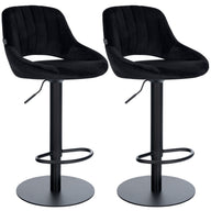 Set van 2 barkrukken HD Milet B fluweel