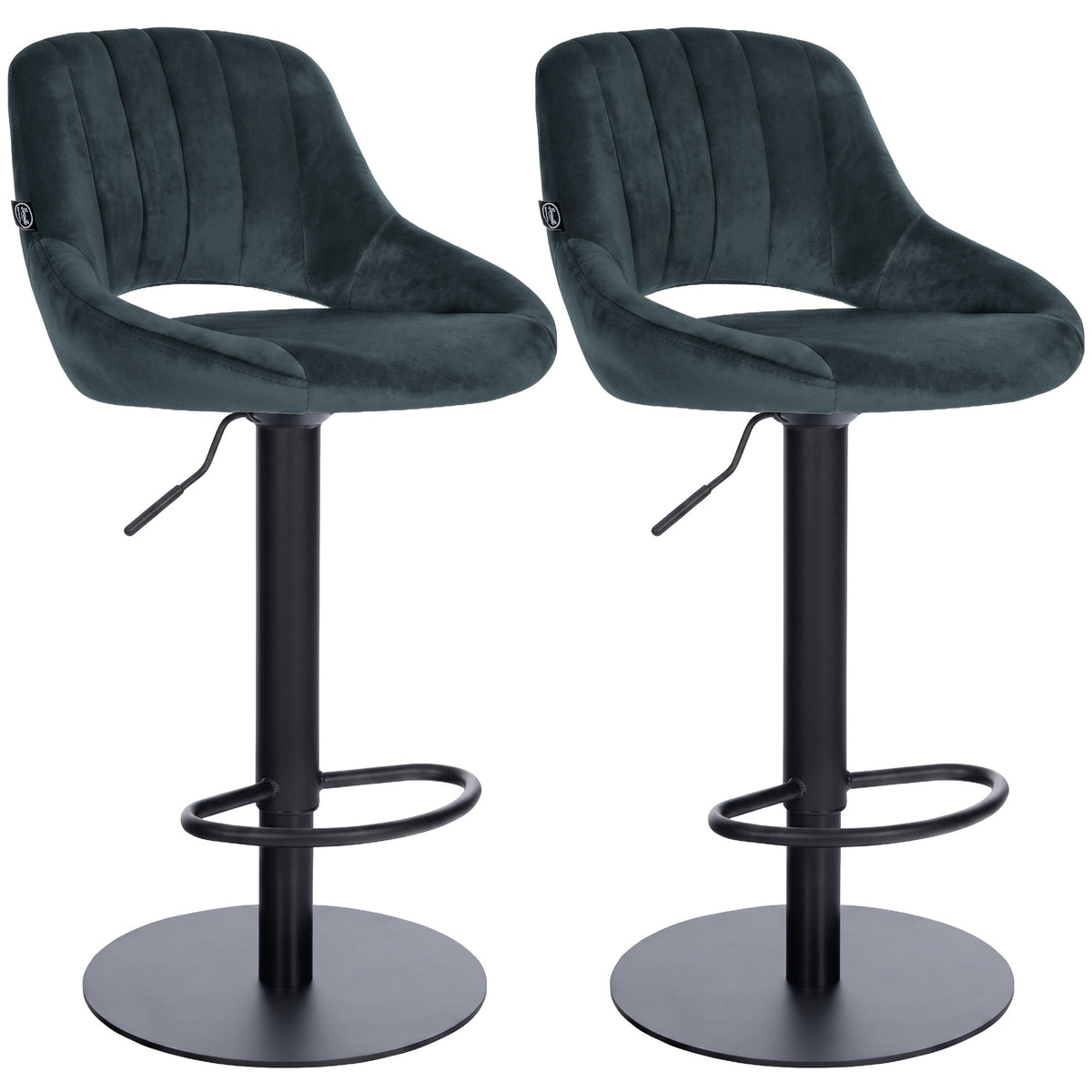 Set van 2 barkrukken HD Milet B fluweel (8)