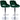 Set van 2 barkrukken HD Milet C fluweel