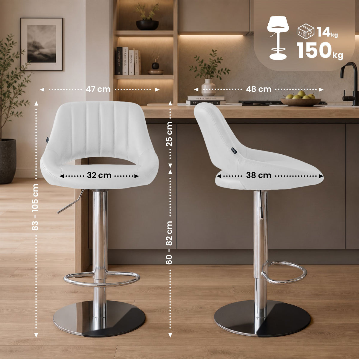 Barkruk HD Milet C kunstleer (2)