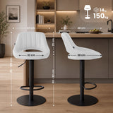 Set van 2 barkrukken HD Milet B kunstleer (2)