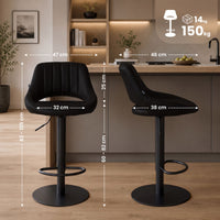 Set van 2 barkrukken HD Milet B kunstleer (9)