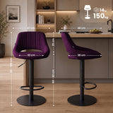 Set van 2 barkrukken HD Milet B stof (2)