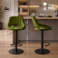 Set van 2 barkrukken HD Milet B stof (9)