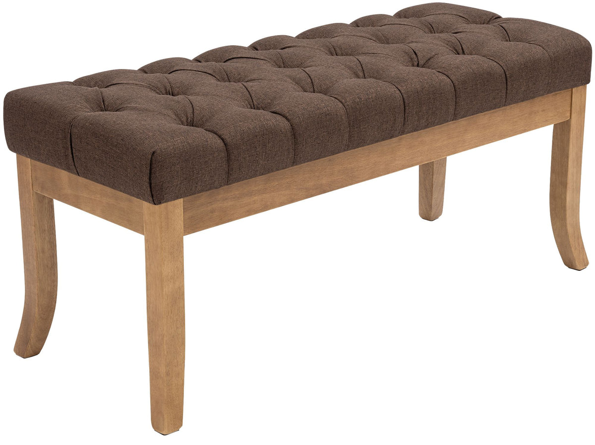 Bank Ramses stof met licht houten frame