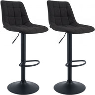 2-delige set barstoelen Mapun stof
