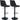 2-delige set barstoelen Mapun stof