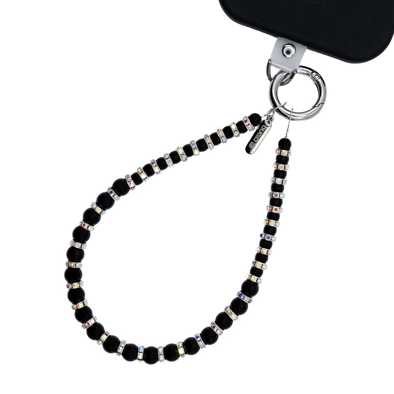 Crong telefoonkoord - Telefoonkoord met kralen (Midnight beads)