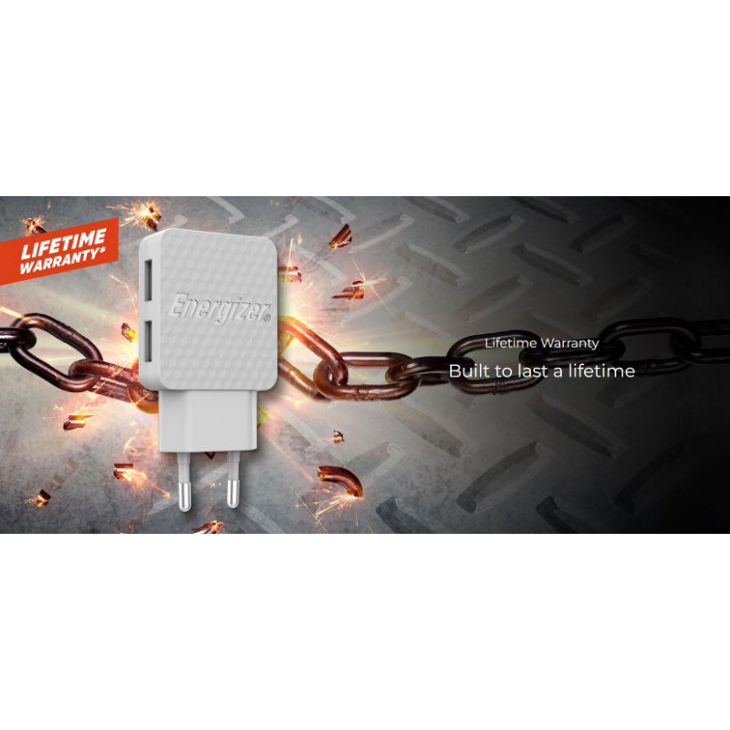 Energizer HardCase - 2x USB-A 12W netadapter + USB-C en Micro USB-kabel (zwart) (10)