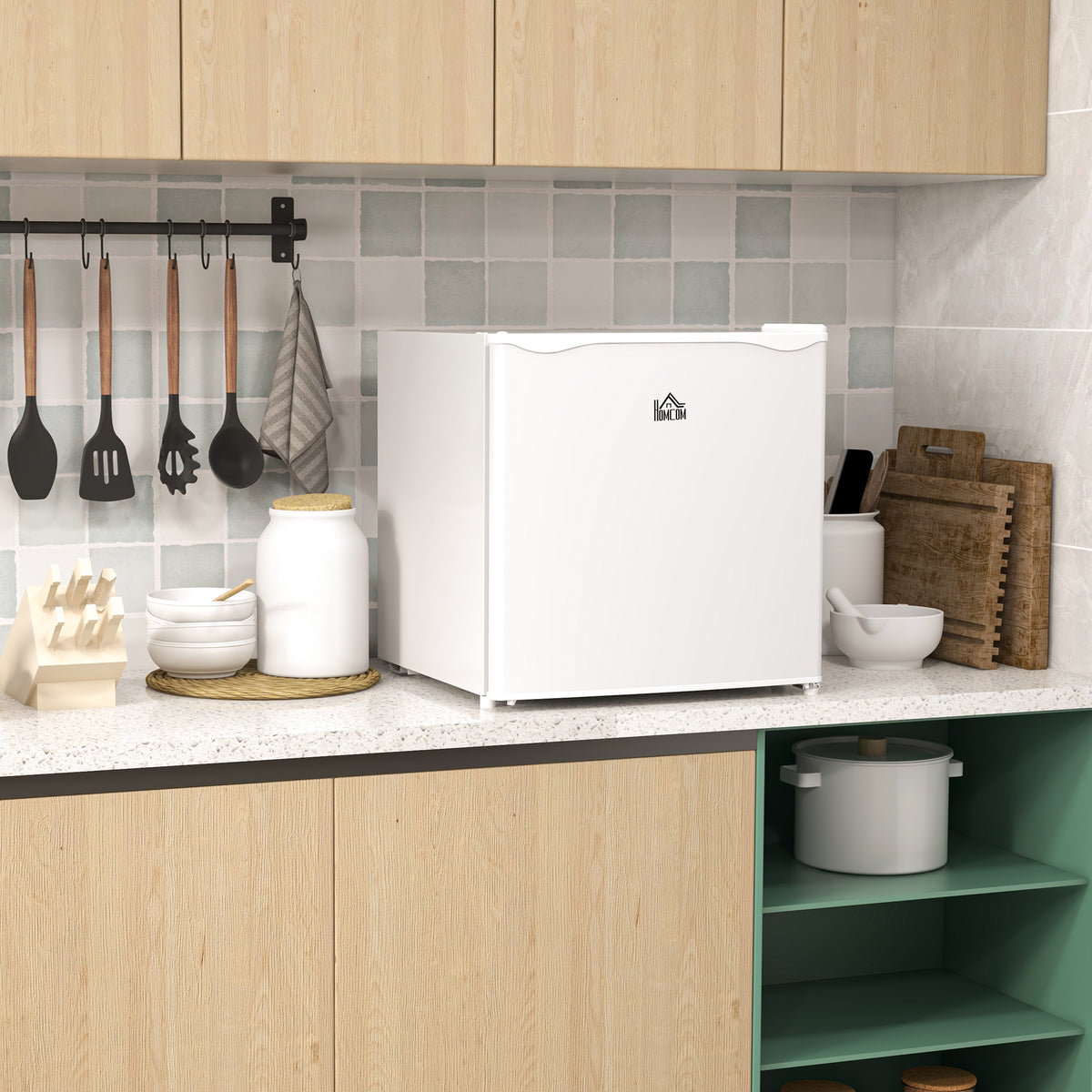 Mini-vriezer, 35 L vrieskast, 5-traps temperatuurregeling, wit (2)