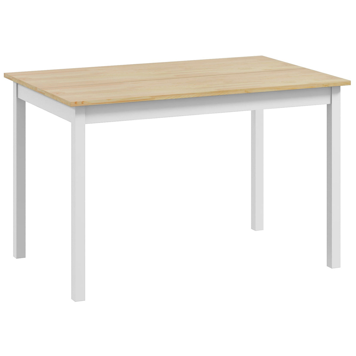 Eettafel, 120 x 75 cm keukentafel in landelijke stijl voor 4 personen, houten tafel voor woonkamer, eetkamer