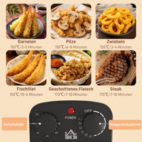 Friteuse, 5 l oliecapaciteit, timer, kijkvenster, 2000 W vermogen, zilverkleurig (4)