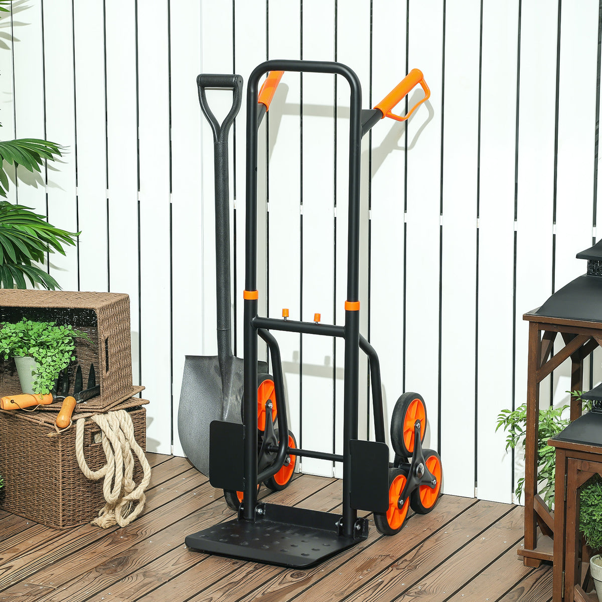 Trappensteekwagen inklapbaar transportkar met stalen frame max. 120kg (2)