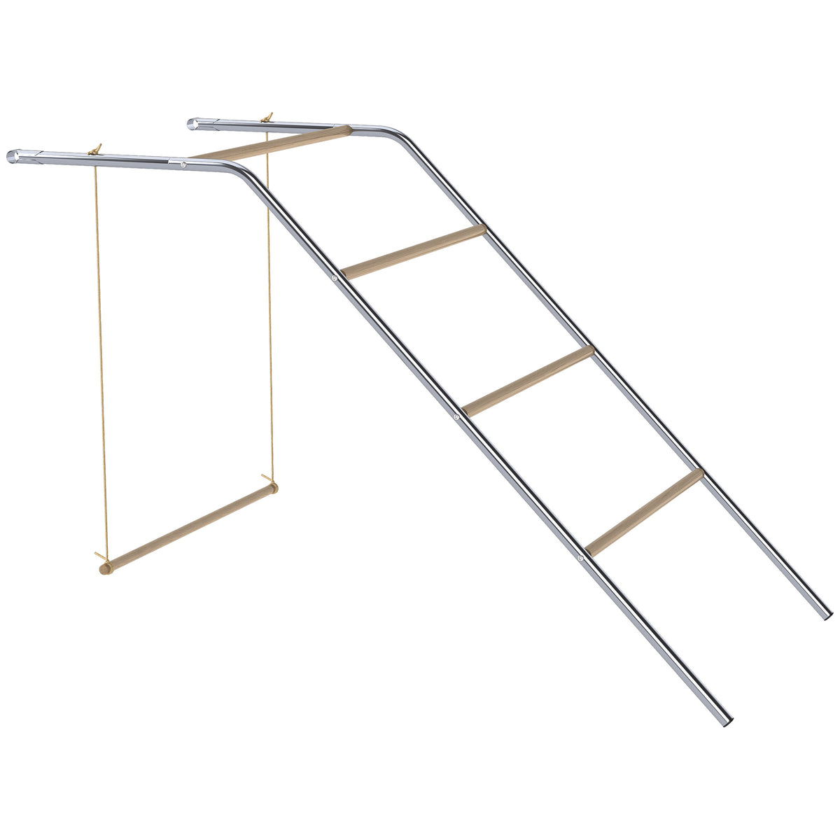 Houten speeltoestel voor kippen, speeltuin voor kippen met zitstokken, verstelbare schommel, 82 x 150 x 110 cm