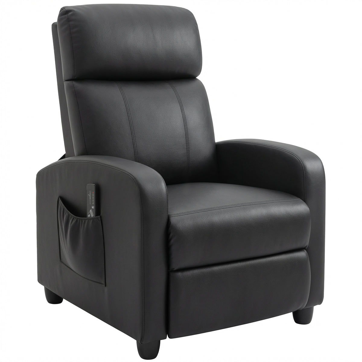 Relaxfauteuil televisiezetel met vibratiemassage, ligfunctie, 2 massagepunten, afstandsbediening, 68 x 88 x 98