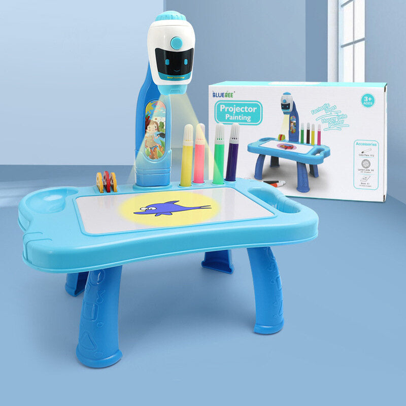 Mini-projector robottafel 2-in-1 accessoire blauw (2)