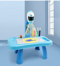 Mini-projector robottafel 2-in-1 accessoire blauw (4)