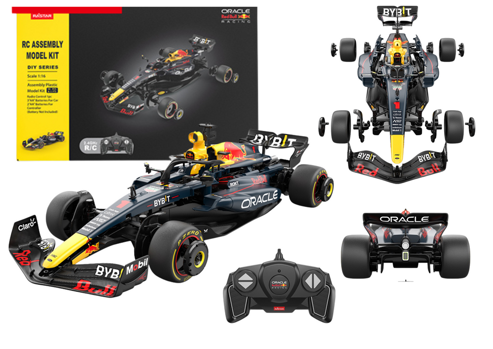 Bouwstenen Auto RC Rastar 1:16 Red Bull F1 Bolide Marineblauw