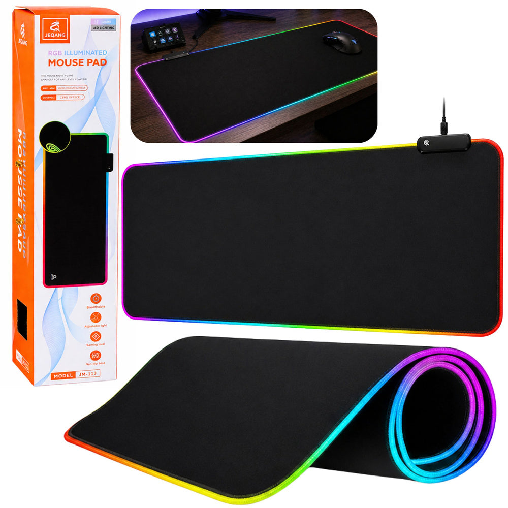 Toetsenbord-muismat met ledverlichting, 40 x 90 cm