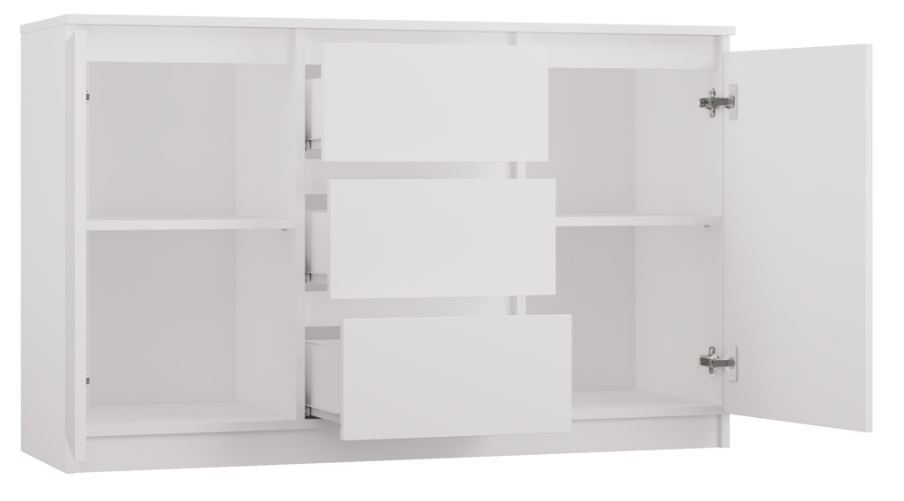 Kommode COSTA 1D3S/2D3S WEISS – Produktabbildung 9