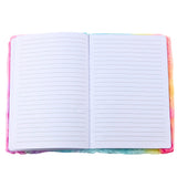 Met pluche gevoerd notitieboek met een kleurrijke 3D-eenhoorn (2)