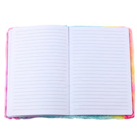 Met pluche gevoerd notitieboek met een kleurrijke 3D-eenhoorn (2)