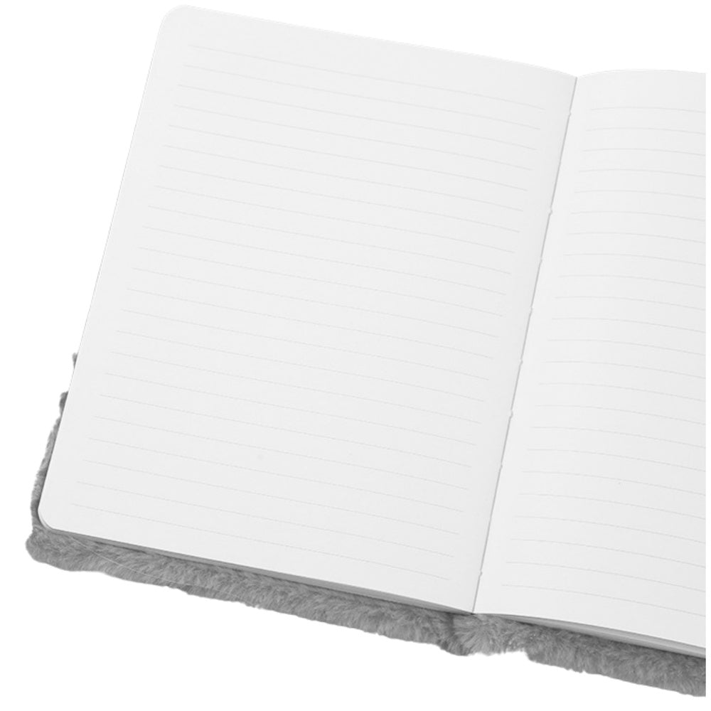 Pluche notitieboek, gelinieerd notitieboek met konijn, gekleurd, A5 (2)
