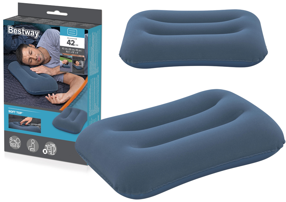 Bestway opblaasbaar velours kussen 67121
