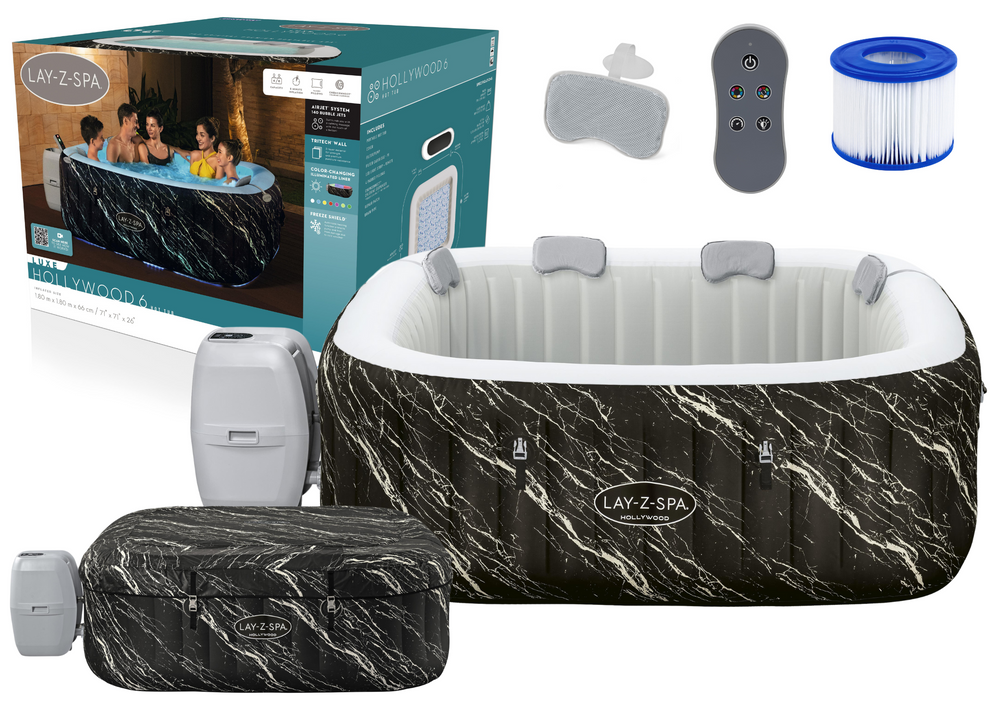 Opblaasbare tuin-spa Hollywood 180 x 66 cm Bestway 6001F
