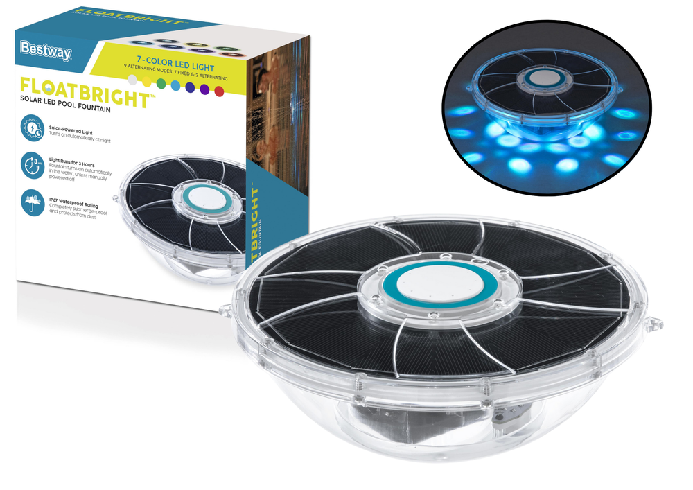 Solar fontein LED zwembadverlichting Bestway 58849 (2)