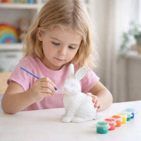 Paas-set piepschuimeieren 9-delig, beschilderd konijnfiguur (3)