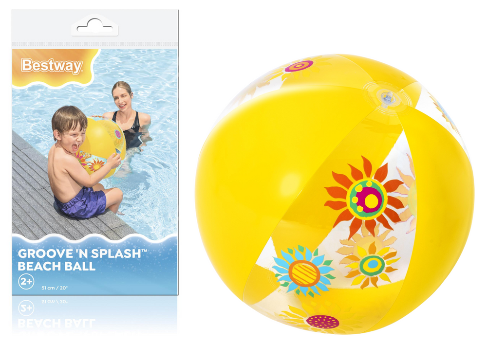 Opblaasbare bal geel 51 cm Bestway 31036