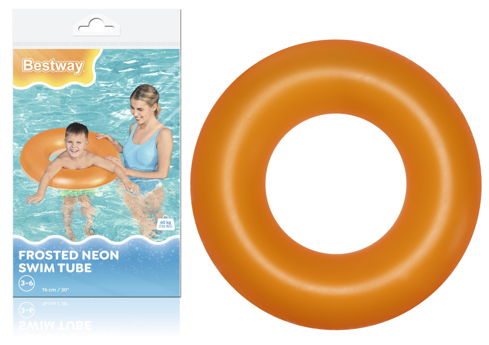 Opblaasbare zwemband, oranje, 76 cm, Bestway 36024